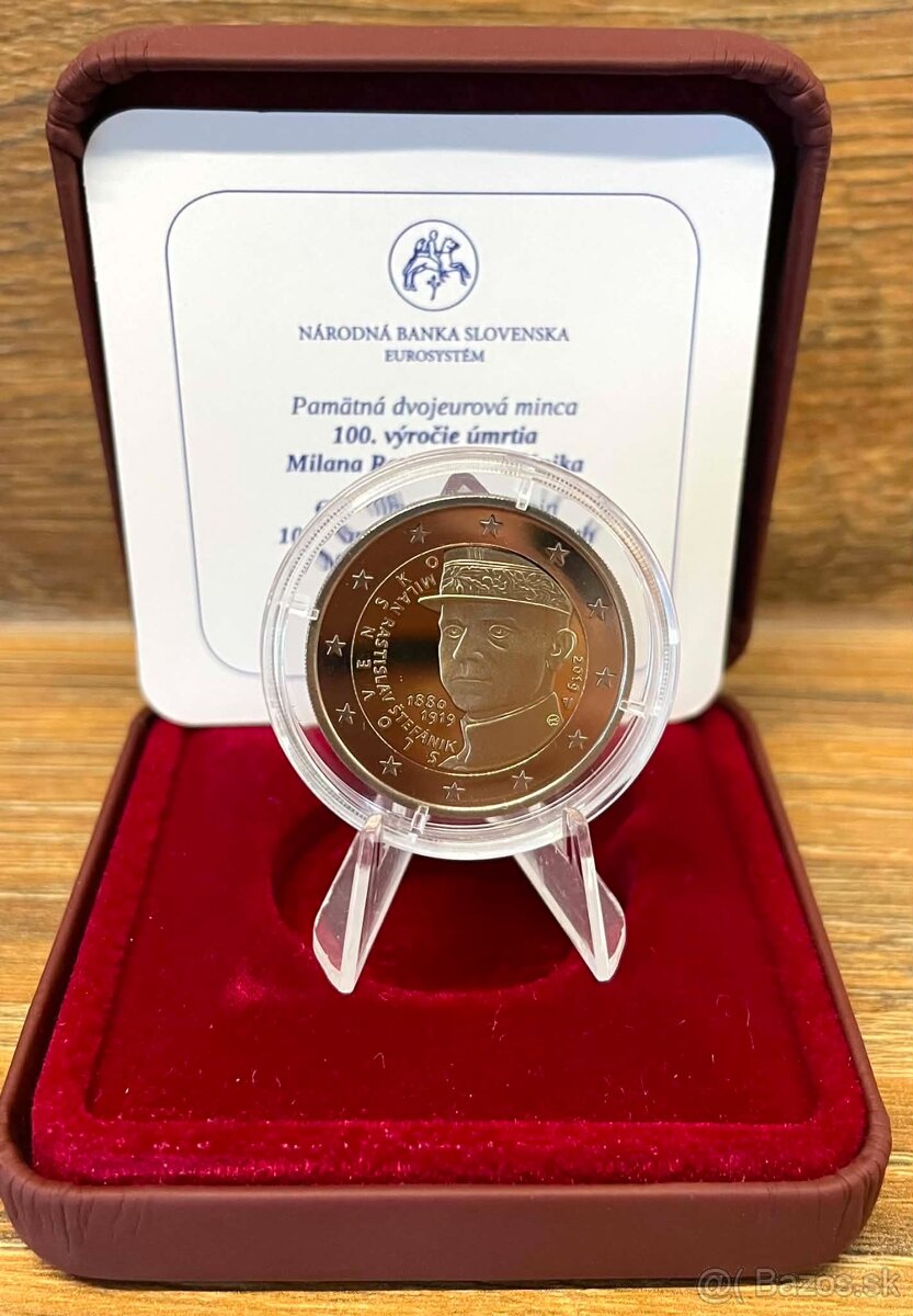 2€ 2019 Štefánik PROOF - 2