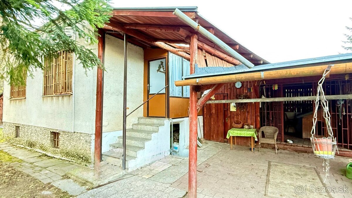 ZELENÝ DVOR - MONČÍ POTOK - POSCHODOVÁ CHATA 50 M2, POZEMOK - 2