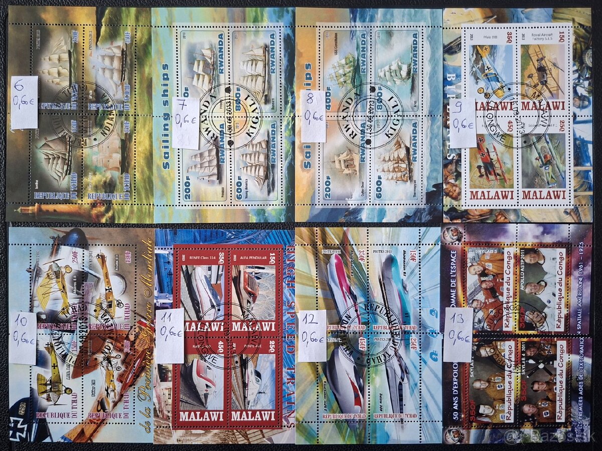 Postove znamky Mix 19 (102poloziek) - 2