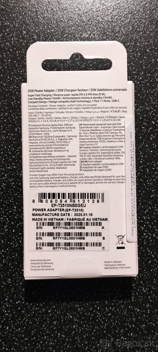 Originálna nabíjačka SAMSUNG - 2