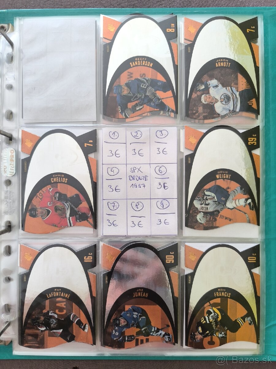Hokejové kartičky - SPx 1997 - 2
