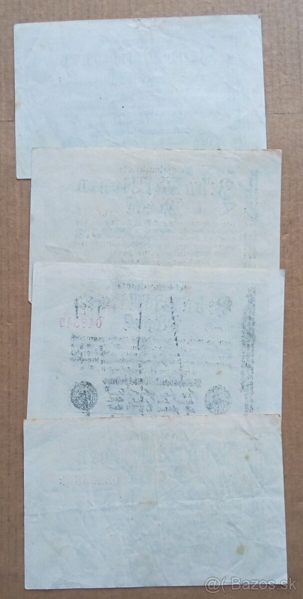 4 x 10 mil. mark 1923 - 2