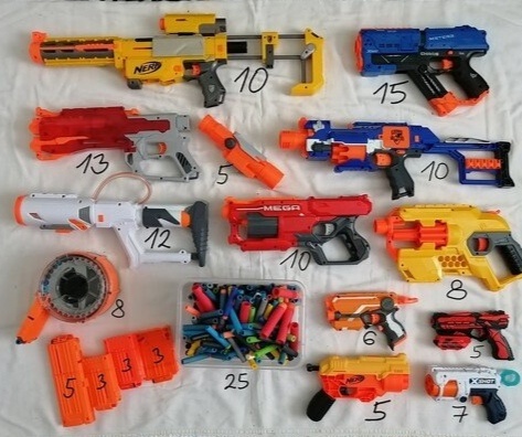 Nerf pištole zbrane.. - 2