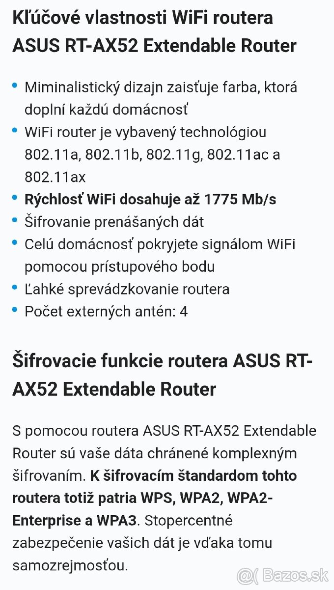 WIFI Router AI Mesh Asus RT-AX52 - 2