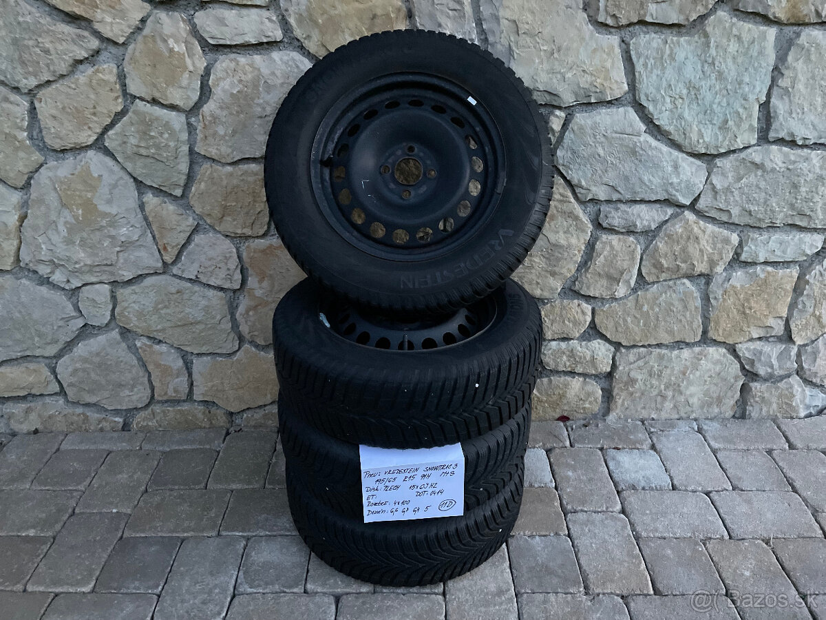 Plech.disky 6Jx15 H2 + ZDARMA ZIMNÉ pneum 195/65 R15 91H - 2