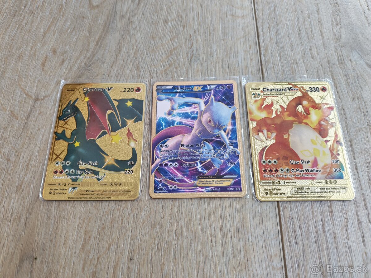 Kovové Pokémon karty - 2