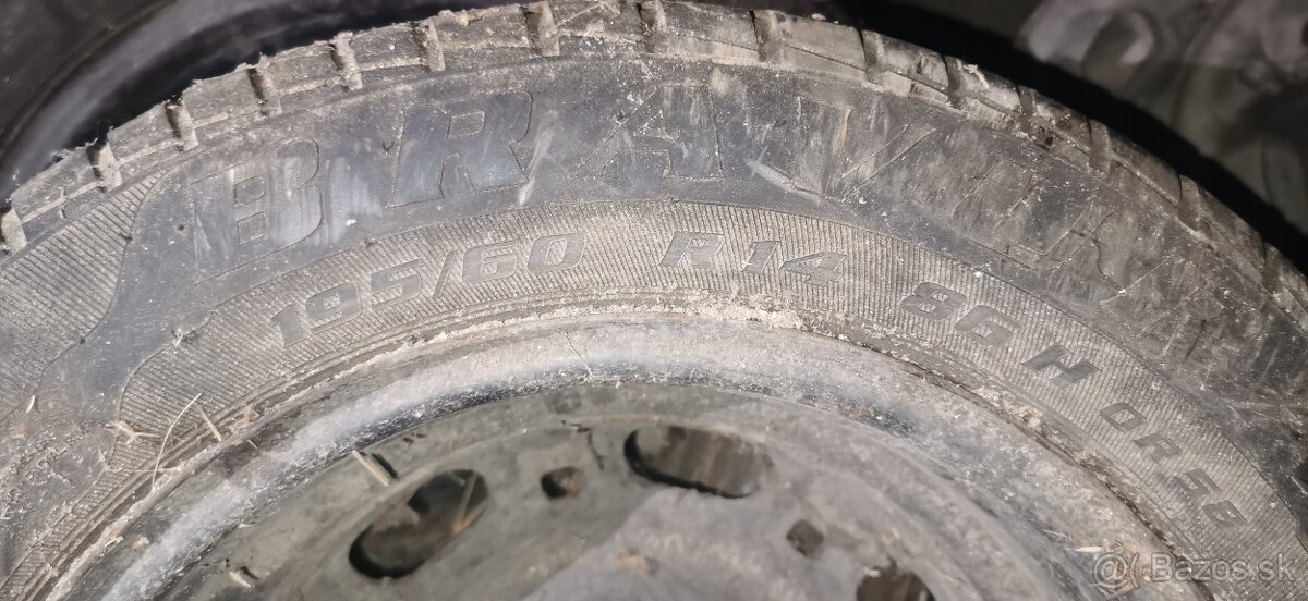 Použité gumy s diskami 195/60 R14, 86H - 2