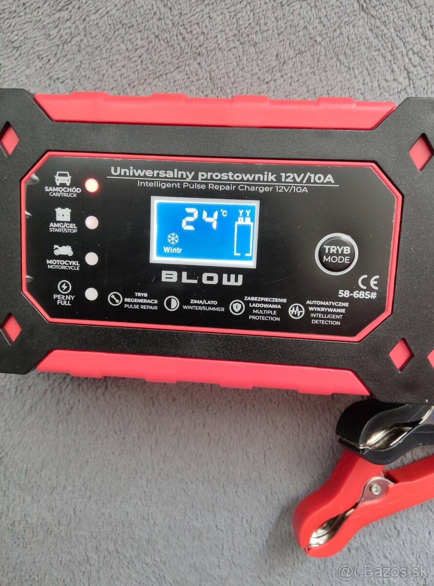 Inteligentná smart autonabijacka 12v / 10 amperova - 2