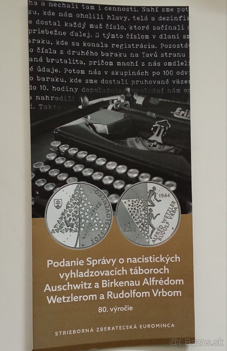 Strieborná minca Holokaust - 2