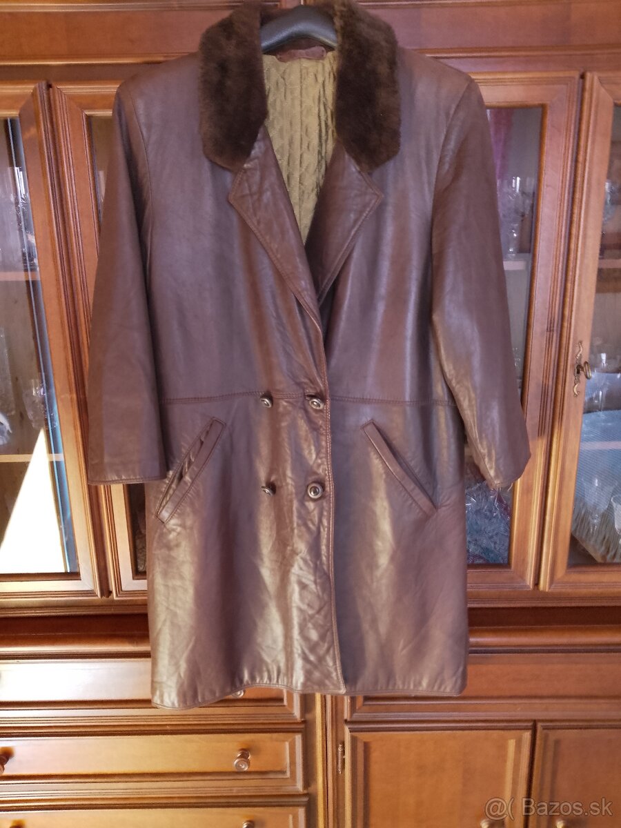 Kožený dámsky kabát - 2