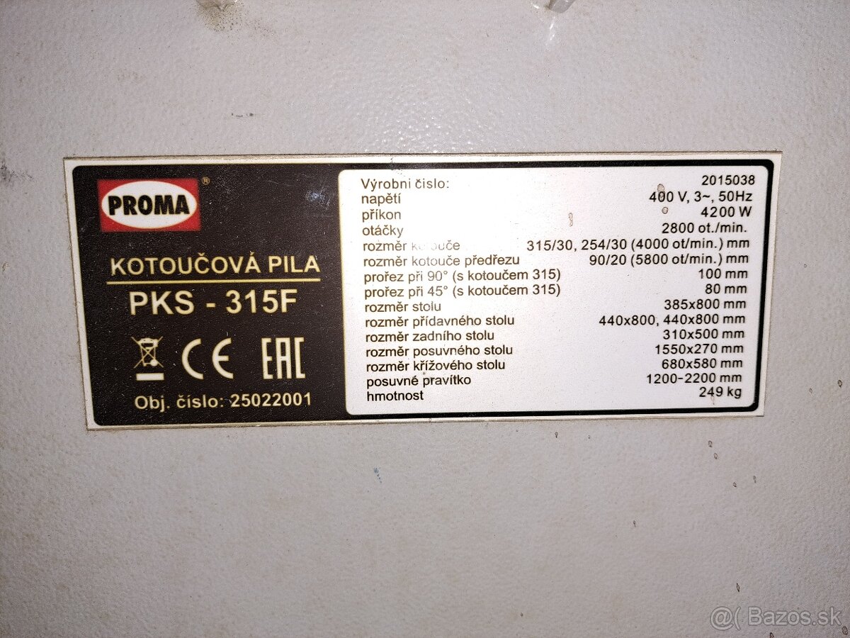 Formatovacia píla - 2