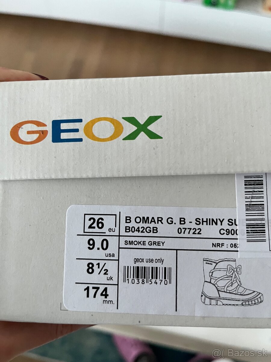 Geox dievčenske cizmy zateplene, velkost 26 - 2