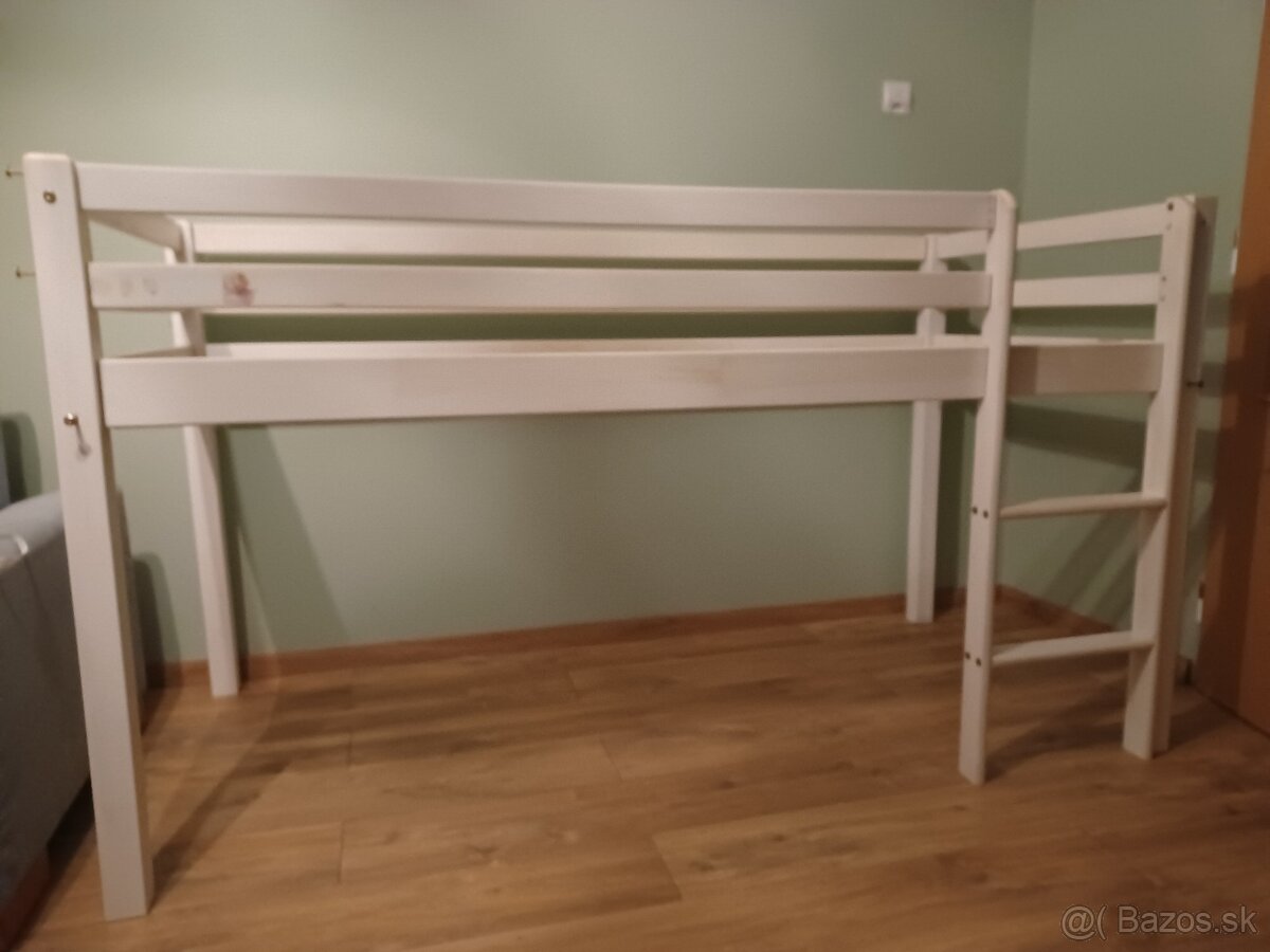 Detská vyvýšená posteľ s matracom - 2