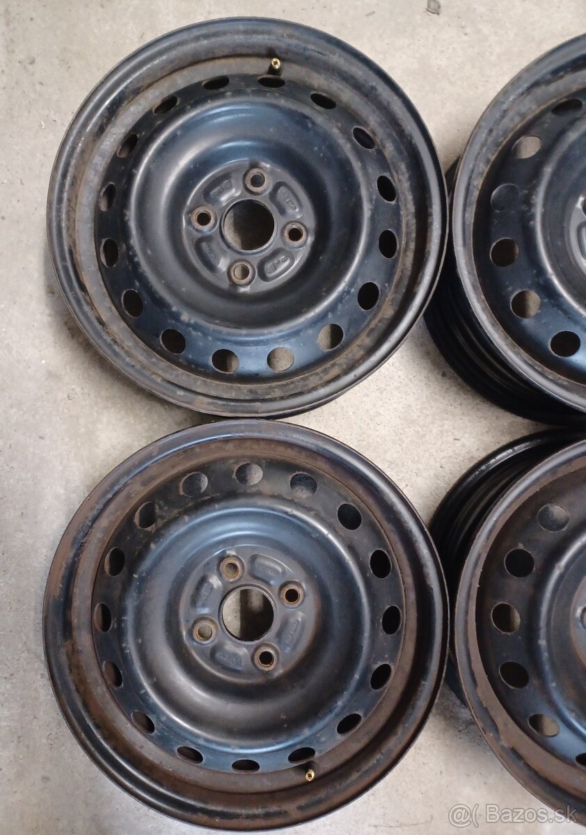 4x100, R15 plechové disky - 2