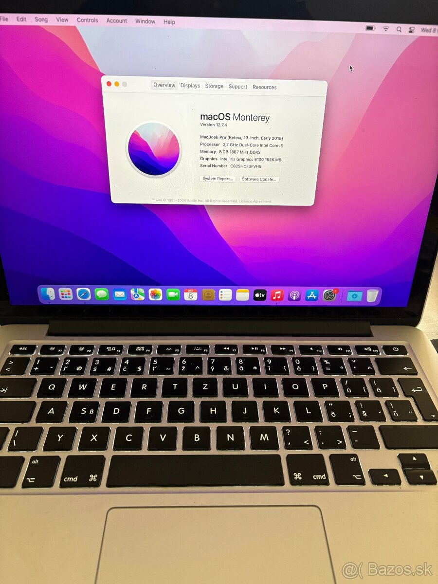 Predam Macbook pro 2015 - 2