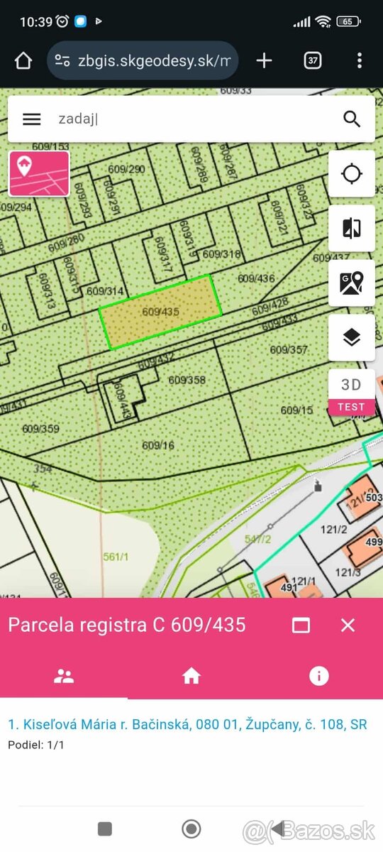 Pozemok Župčany - 2