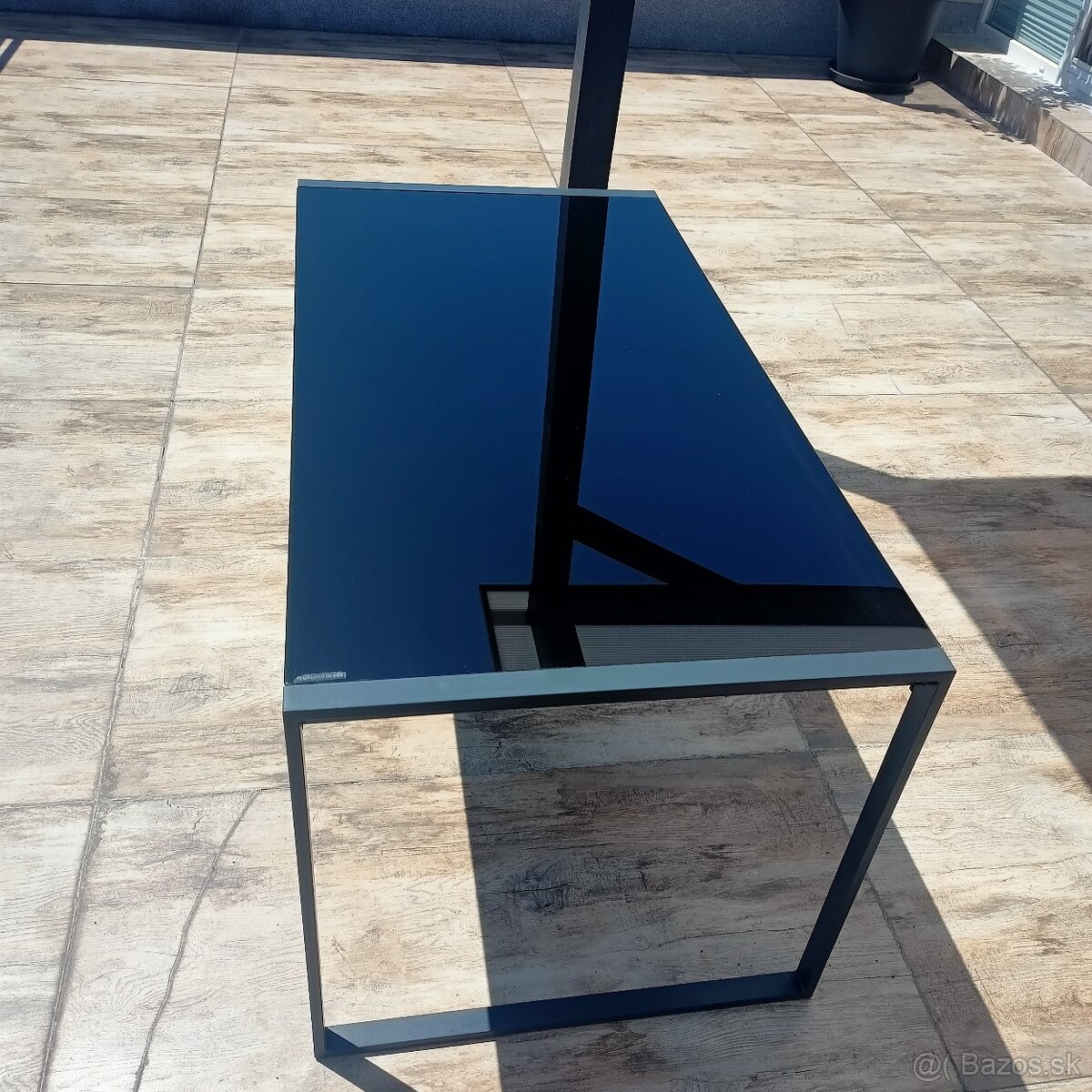 Záhradný jedálenský stôl antracit - 2