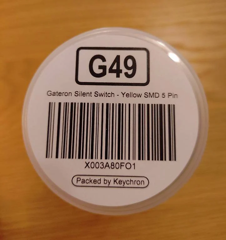 Gateron Silent switch set (spínače) - Yellow - 2