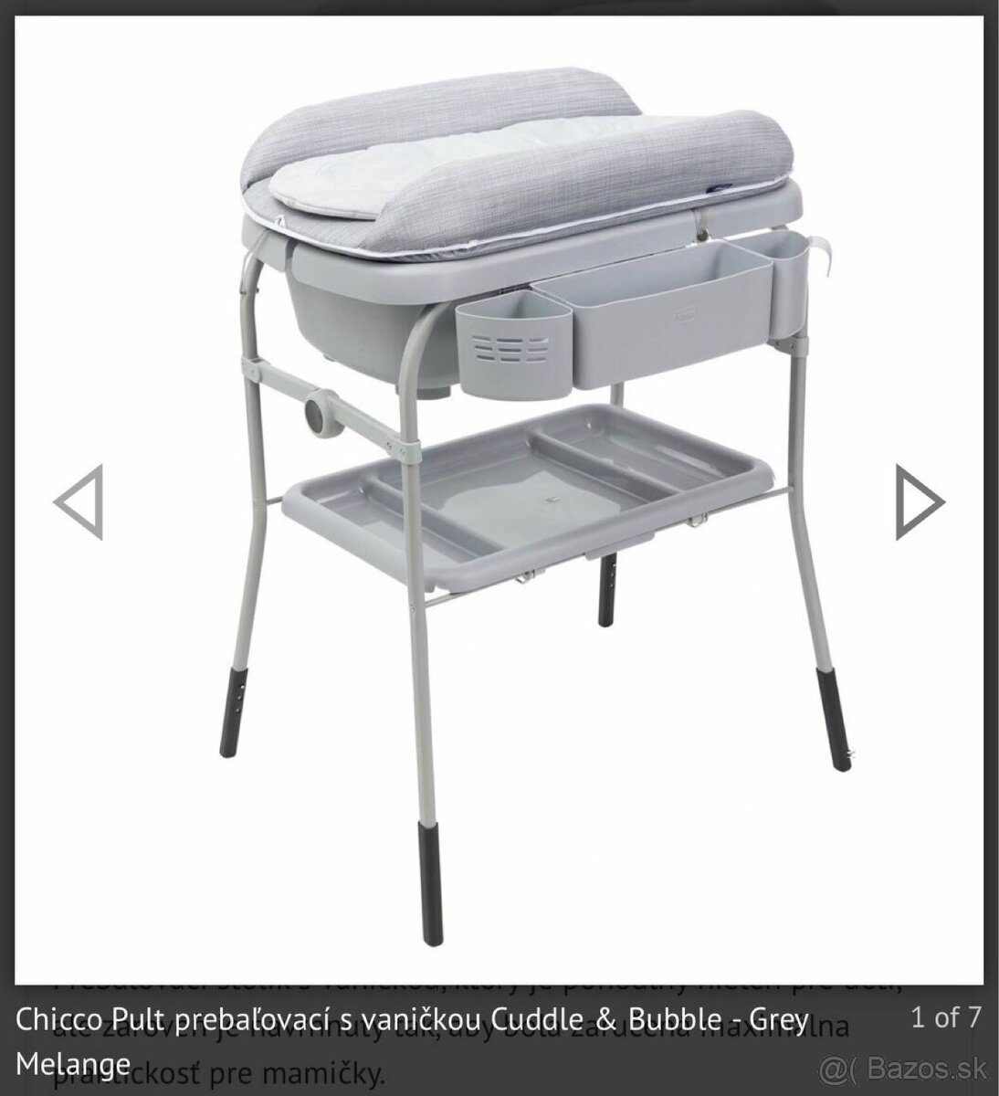 Prebaľovací stolík s vaničkou - 2