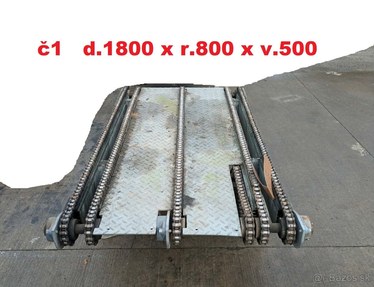 Reťazový dopravník 2x zachovalý - 2