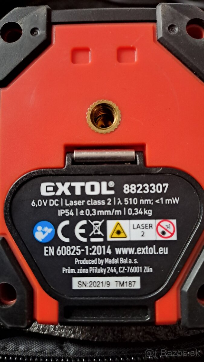 Krížový laser Extol Premium + magnetický držiak - 2