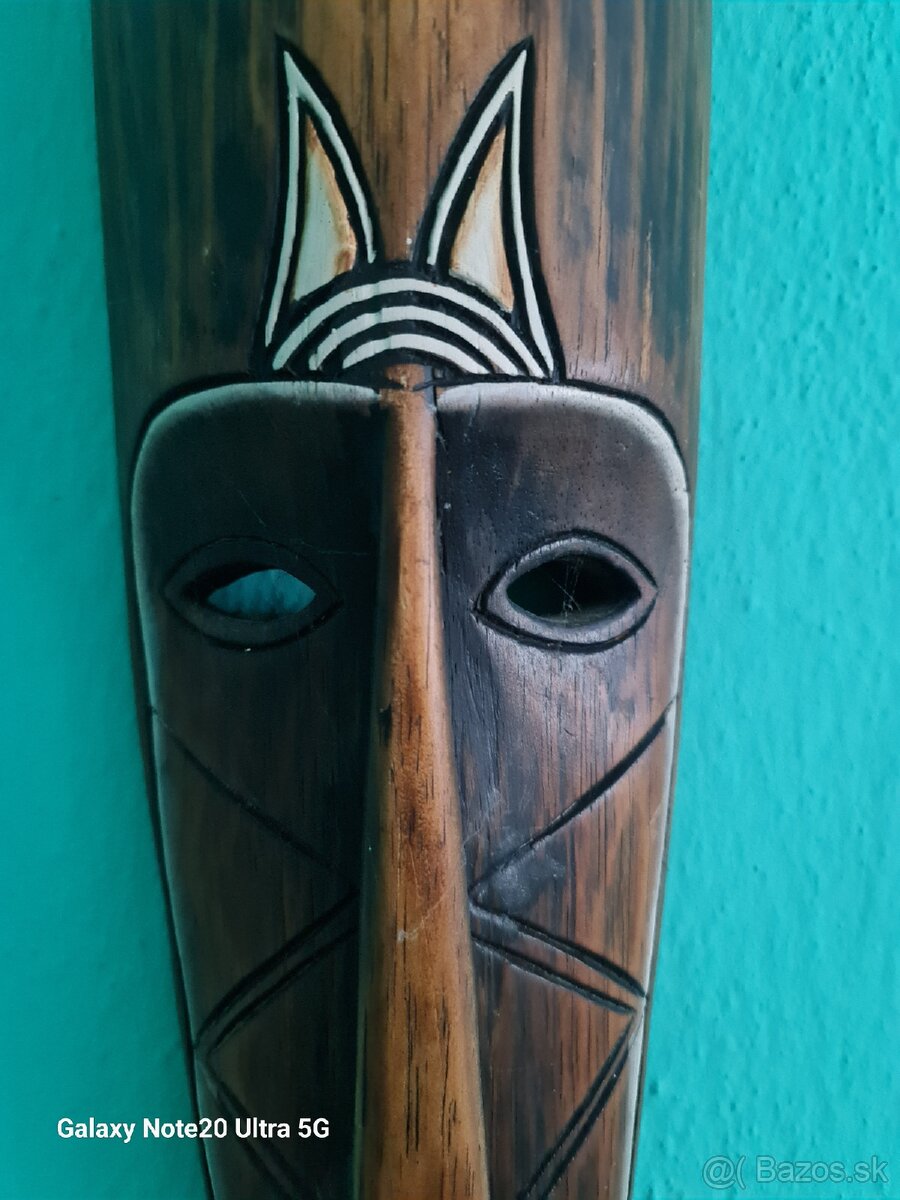 Veľká Africká drevená maska - 2