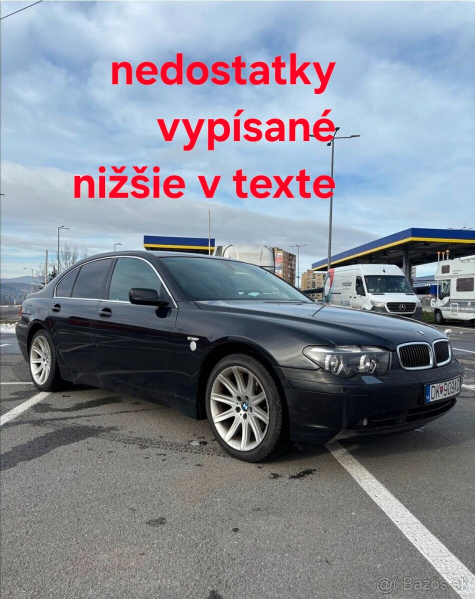 Bmw E65 730D predam v stave akom je, CITAT INZERAT - 2