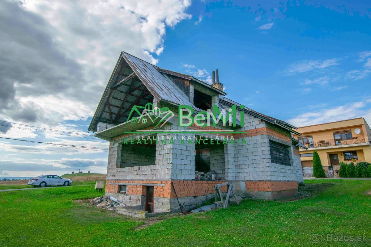 ZNÍŽENÁ CENA- ROZOSTAVANÝ RODINNÝ DOM, ŠÁVOĽ okr. Lučenec - 2