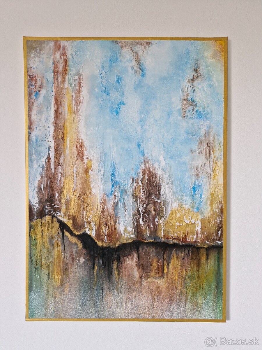 Abstraktný obraz štrukturovaný 70x40 G - 2