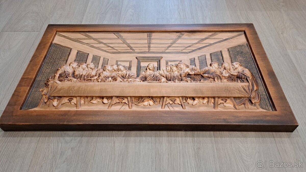 Predám obraz posledná večera vzor ako v ráme 120x60 cm - 2