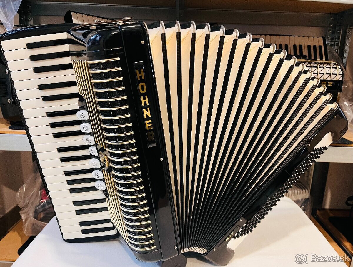 Predám akordeón HOHNER Verdi III 120 basový Používaný- Top s - 2