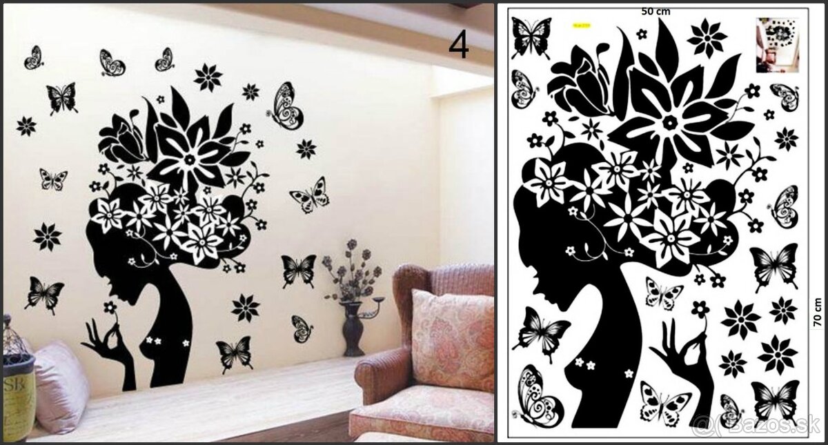 Dekoračné nálepky na stenu 1 - 2