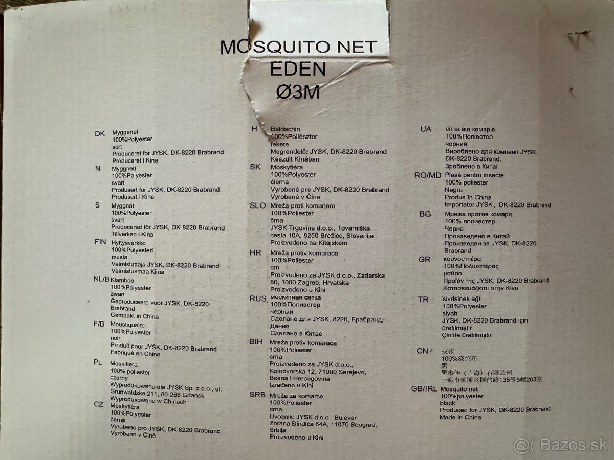 Predám moskytiéru - 2