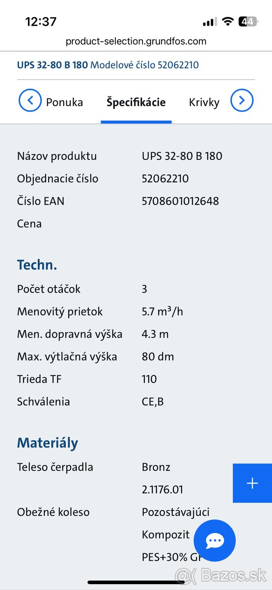 Obehové čerpadlo Grundfos - 2