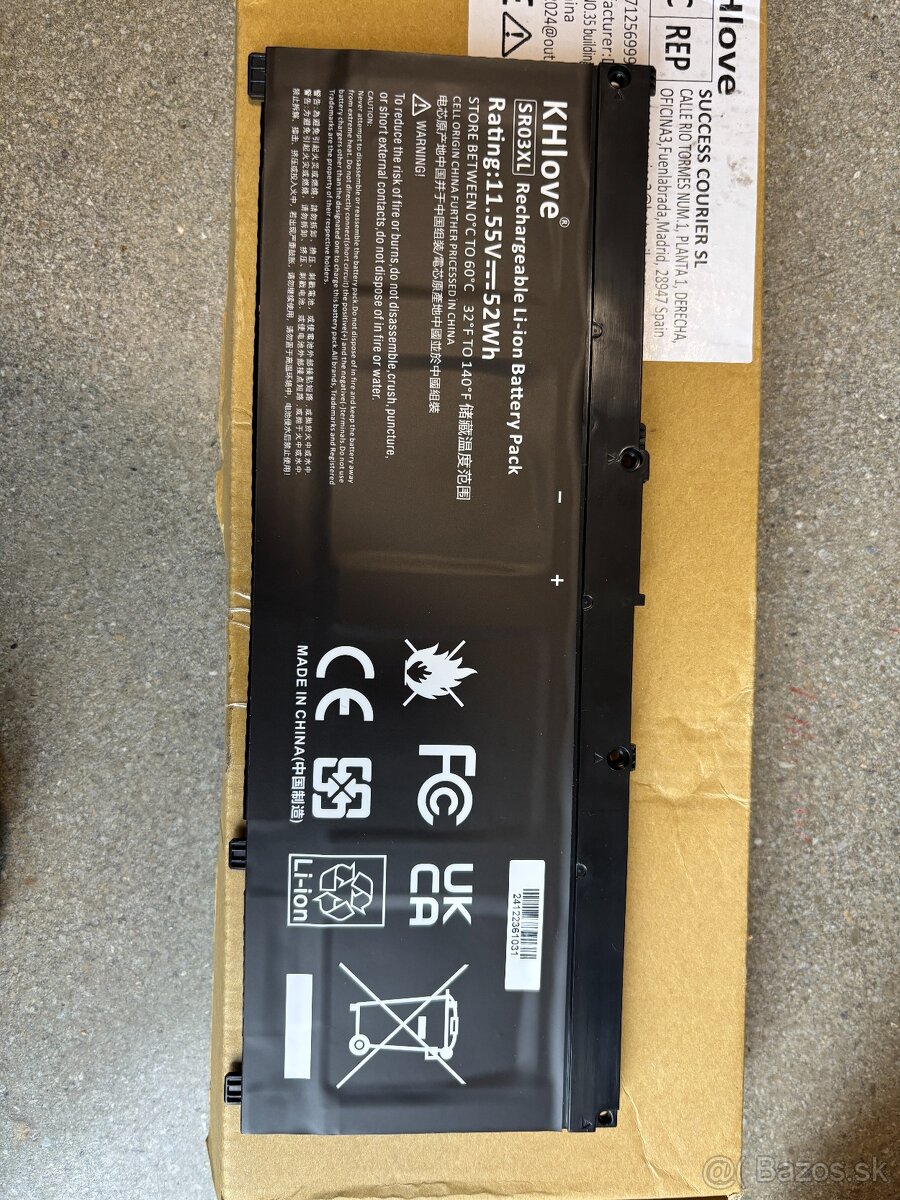 Batéria do notebooku HP pavilion model SR03XL - 2