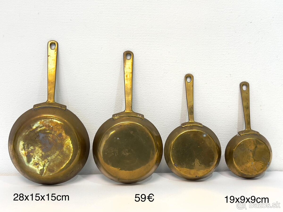 Medené mosadzné kuchynské potreby - 2