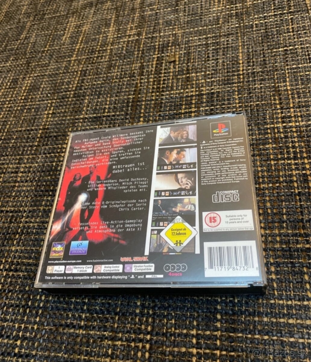 PlayStation 1 – The X-Files (PAL) PS1 PSX hra 4CD - 2