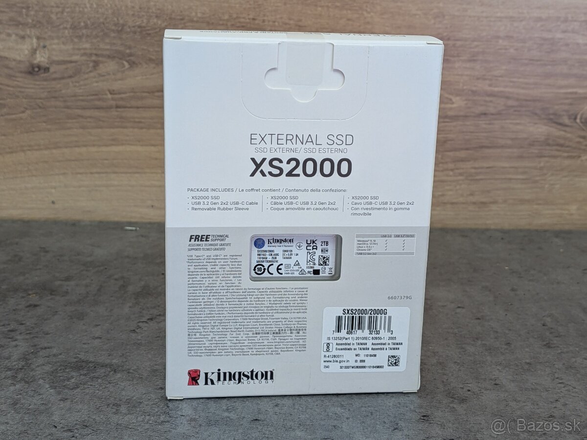 Kingston XS2000 Portable SSD 2 TB - NOVÝ - 2