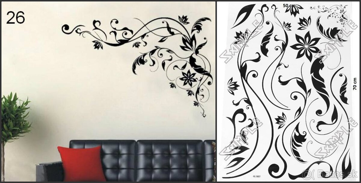 Dekoračné nálepky na stenu 2 - 2