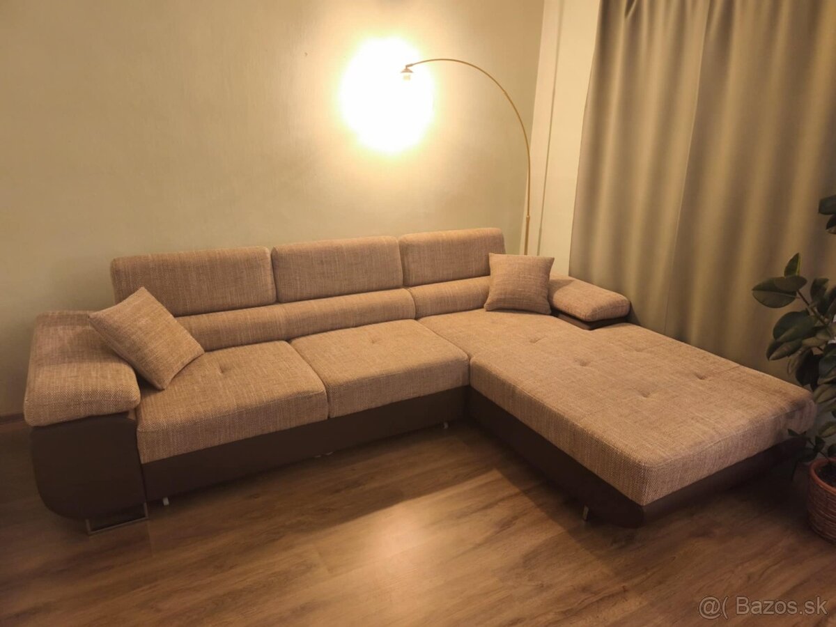 Moderná rohová sedačka rozkladacia pravá - 2