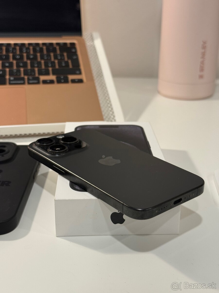 Iphone 15 PRO 256GB AKO NOVY BLACK TITANIUM - 2