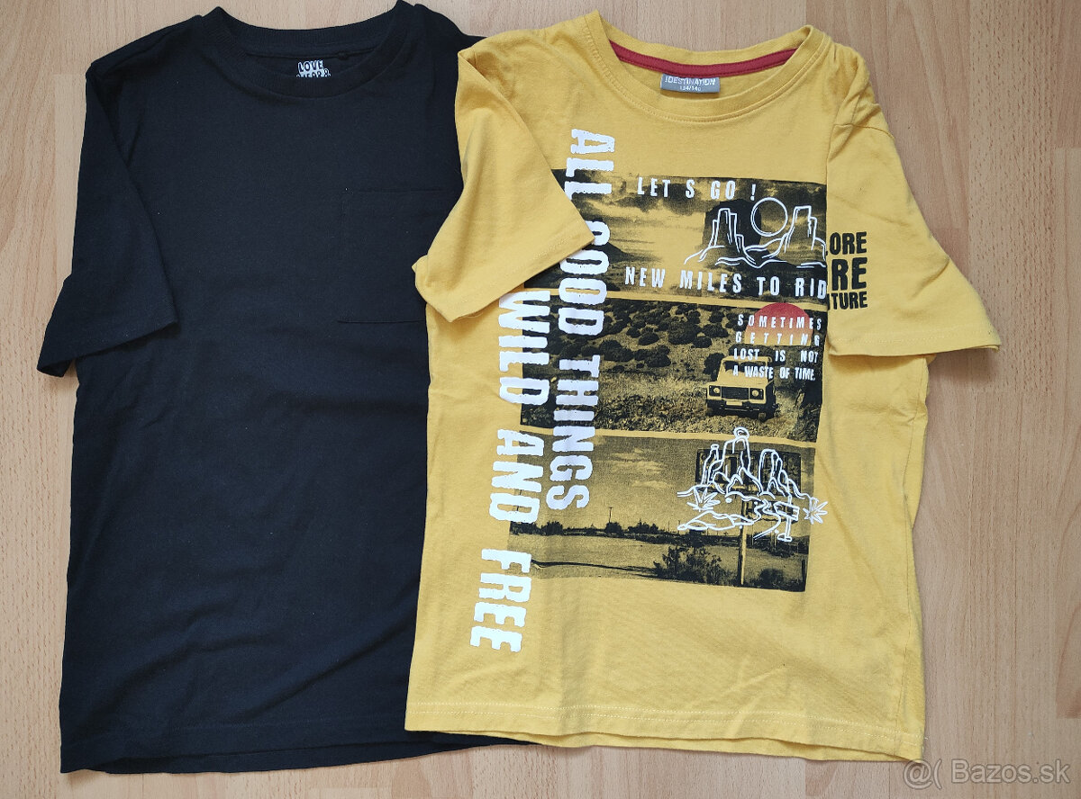 2x tričká s krátkym rukávom - veľkosť 140 - 2