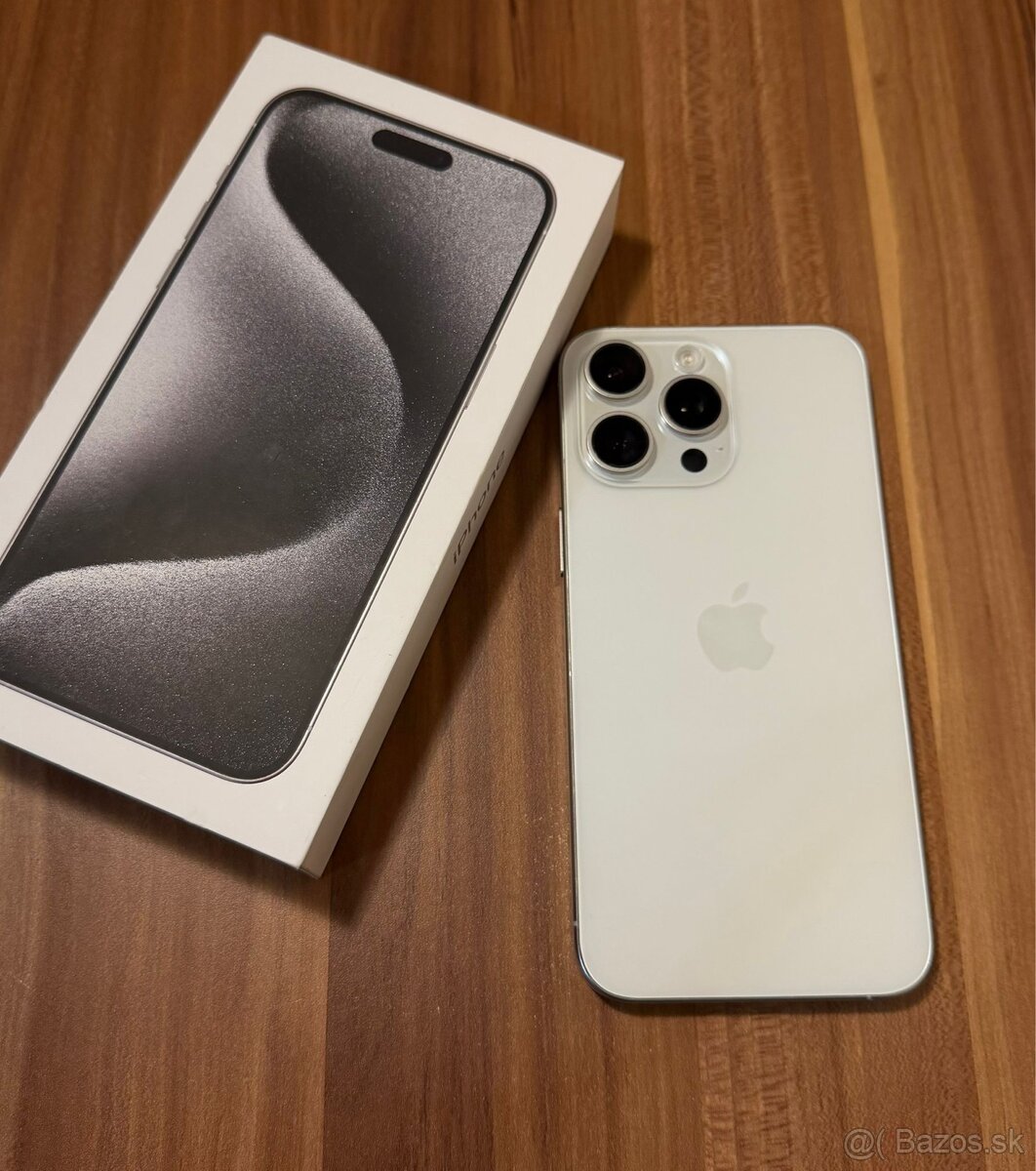 iPhone 15 Pro Max, White Titanium - 2