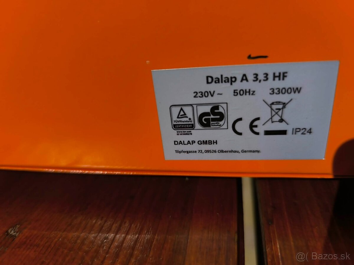 Elektrický ohrievač s ventilátorom 3,3 Kw - 2