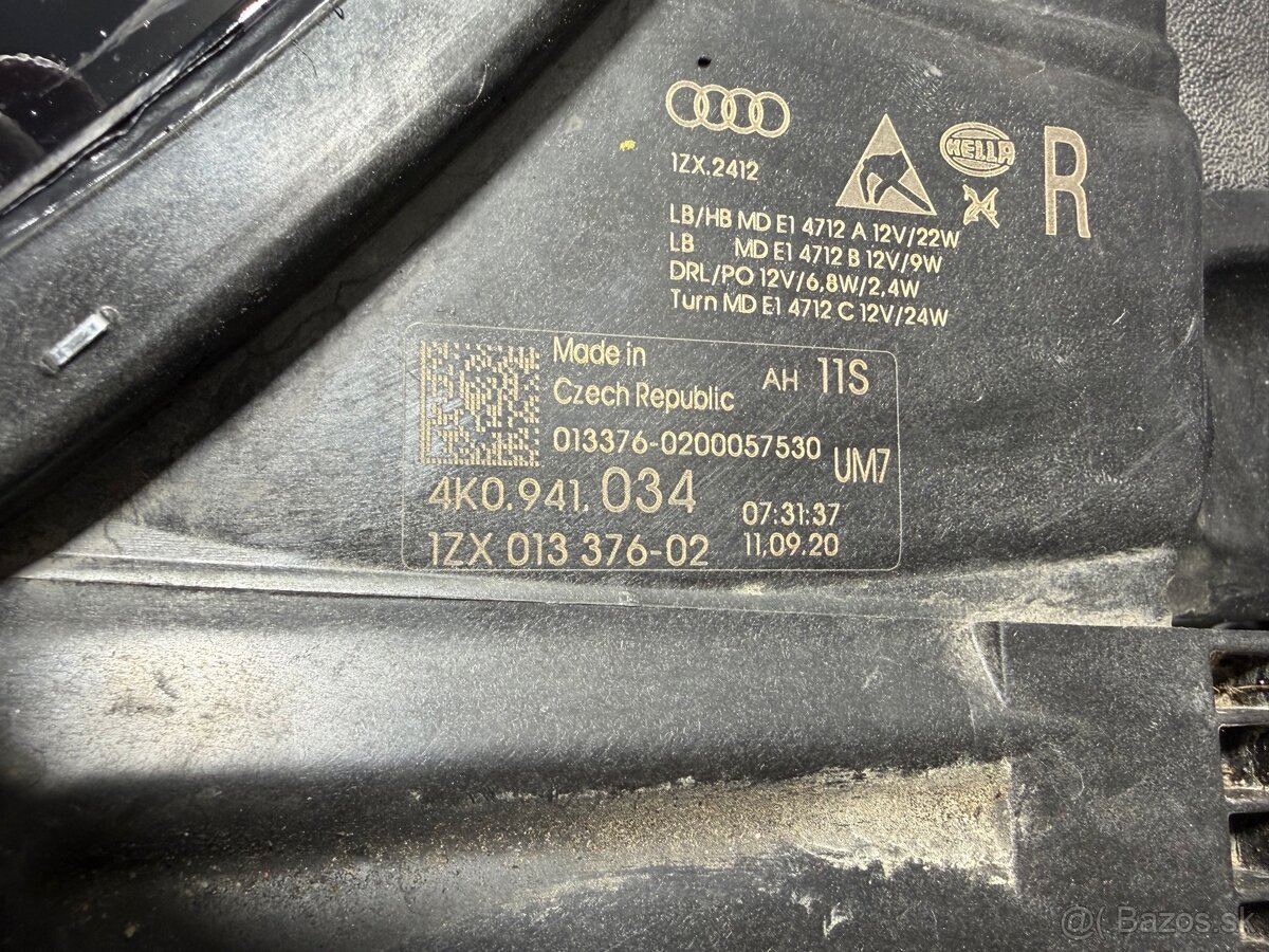 Audi A6 C8 2018 - prave full led svetlo - 2