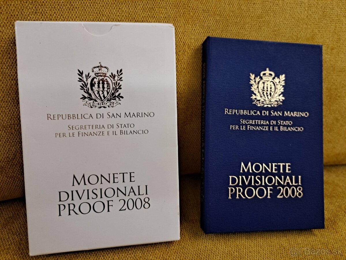 San Marino PROOF euro sady - 2