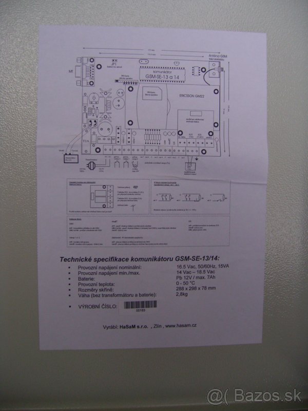 Komunikátor GSM + skrinka na bateriu. - 2