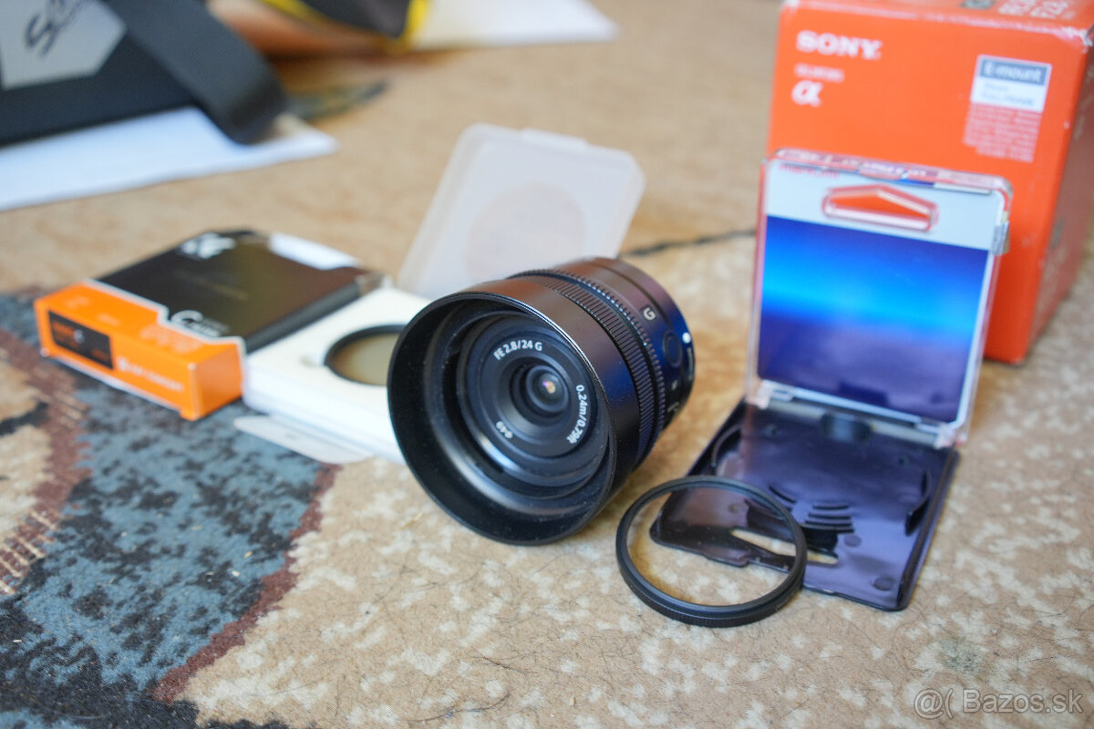 Sony FE 2,8/24 G + UV a polarizačný filter - 2