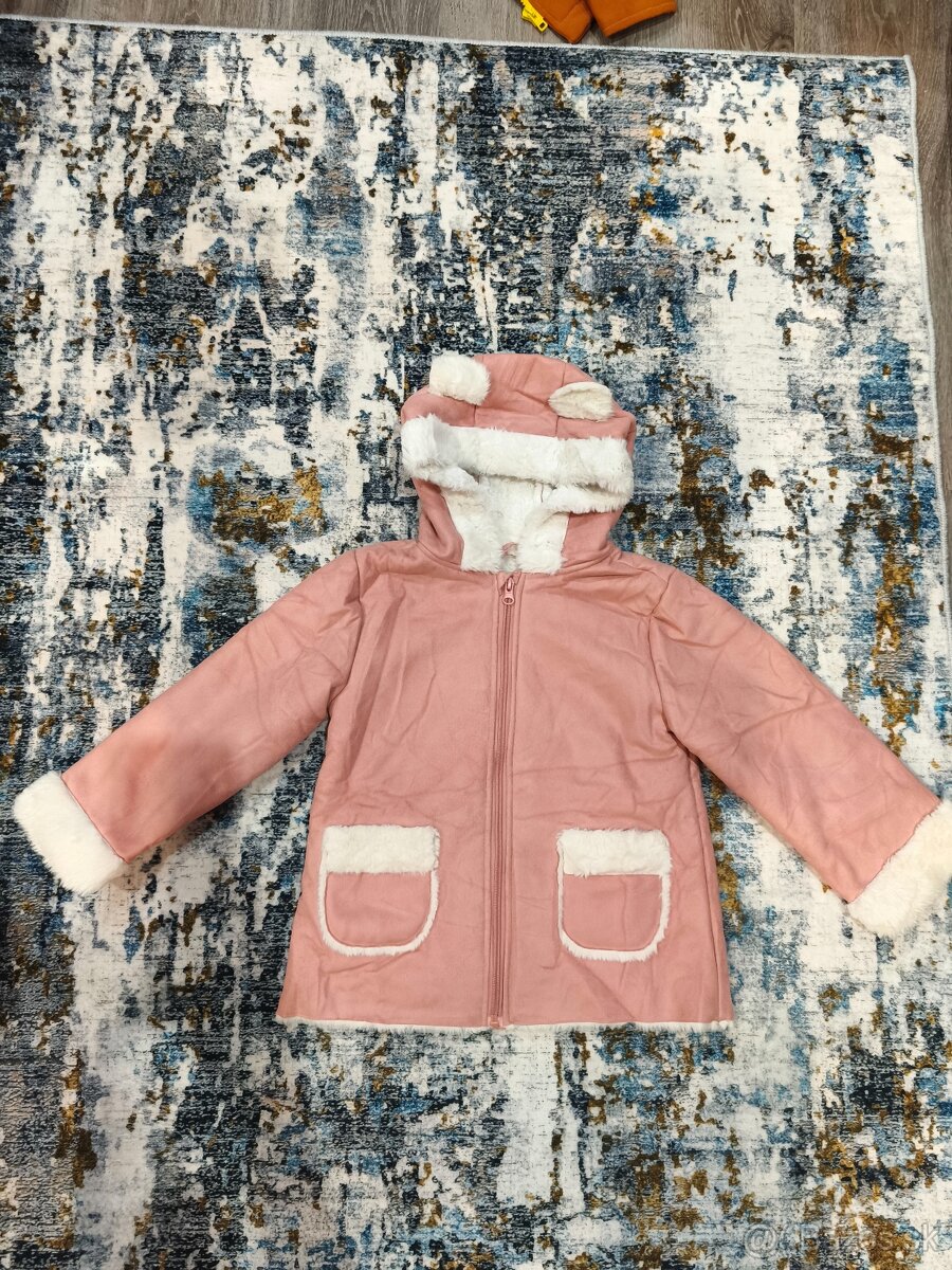 Detská bundička s kozusinou 116 veľkosť - 2