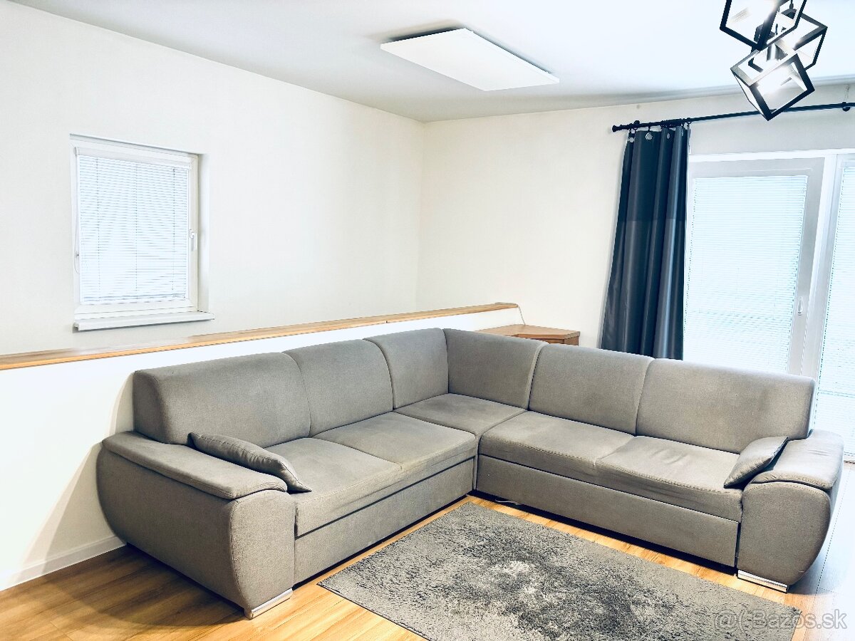 Sivá rohová sedačka - 2